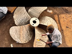 Amazing Prosses of Restoration of Ship Propeller. Boat Propeller Repair and Reconditioning.