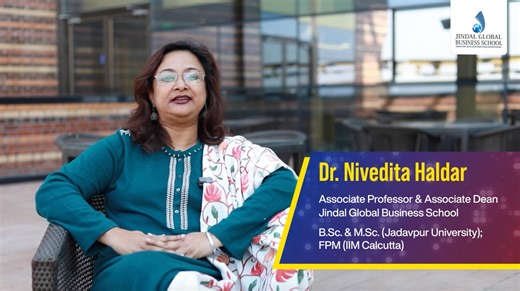 Dr. Nivedita Haldar is a Ph.D. from Indian Institute of Management Calcutta in Operations Management. She teaches Business Mathematics, Business Statistics, Operations Research and Analytics courses (Data Mining, Supply Chain Pricing, Portfolio Optimization). Watch her explaining the Curriculum of BBA(H) Business Analytics programme offered at Jindal Global Business School. | Jindal Global Business School | Facebook