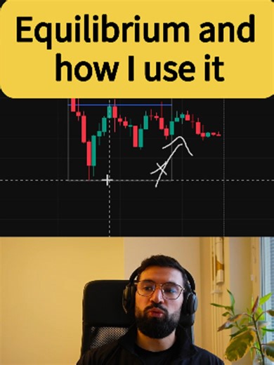 Equilibrium and how I use it I don’t use equilibrium like a rule. It’s more like a checkpoint for me. Something to lean against, not something to obey. #daytradingadvice #equilibrium #realtrading