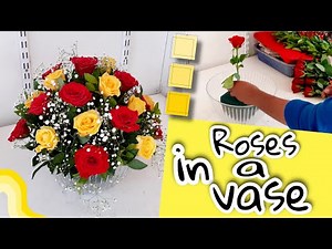Easy rose arrangements | roses in a vase | all about flowers