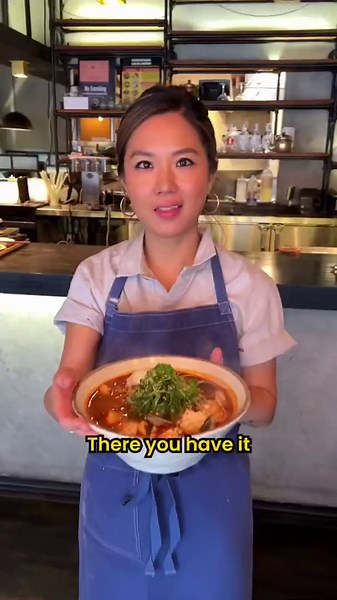 How Chef Esther Choi transforms simple ramyun into rich, spicy soondubu