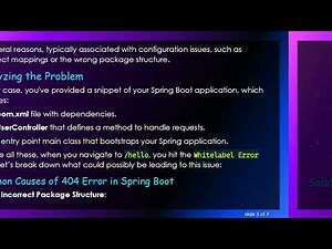 Resolving the Whitelabel Error Page in Your Spring Boot Project