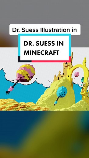 Dr. Suess Illustration Recreated in Minecraft
