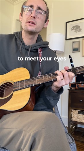 Thomas Austin Anderson on Instagram: ""Meet Your Eyes" v2 Well of course it won't be easy to open up When embarrassment is all you've ever known It's the way the world works for you to just stay dead If no one comes to move the stone But if something inside of you is waking up And you almost feel like coming outside If there's a shadow of a chance you could believe in love I'll be there to meet your eyes I'll be there to meet your eyes I'll be there to meet your eyes If a part of you awakes Want