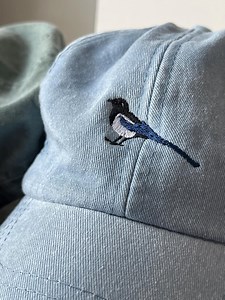 Magpie Embroidered Vintage Cap - Etsy