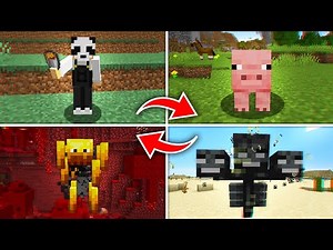 Minecraft Manhunt but i secretly used Morph Mod..