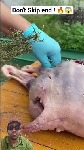Whole Lamb Cooked in Clay Oven 🤯 Traditional Cooking #shorts