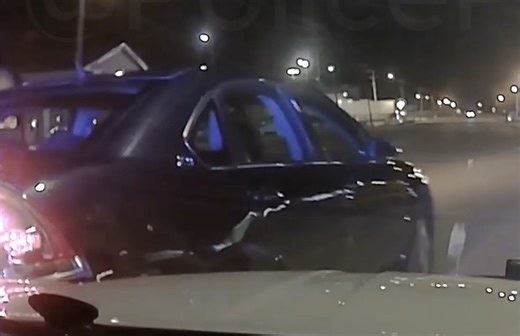 Chevy Impala Police Chase Ends With Most Gentle PIT Maneuver