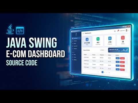 E-Com Management System Dashboard in Java Swing | Step-by-Step Tutorial with Source Code