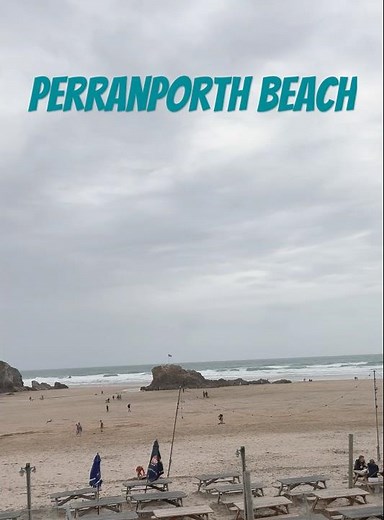 The views of PerranPorth Beach from the new roof terrace of the Watering Hole Pub in Cornwall #views