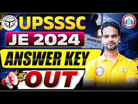 UPSSSC JE Answer Key OUT | Check Answer Key & Marks | Complete Details By Shivam Sir