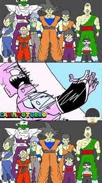 Goku vs Kid BUU 🤣 #dragonballz #goku #humor
