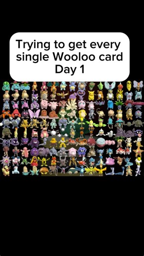 Trying to get every Wooloo card day 1￼