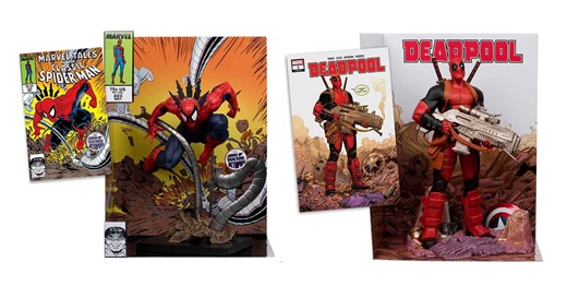 McFarlane unveils new Spider-Man and Deadpool sixth scale collectibles