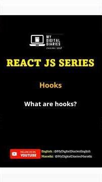 What are hooks? #reactjs #frontendcourse #shorts