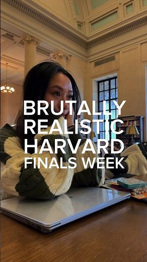 *BRUTALLY REALISTIC* Harvard Finals Week Vlog