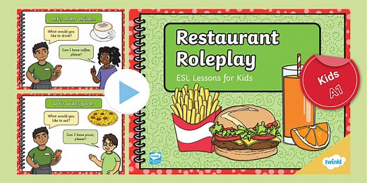 ESL Restaurant Roleplay [Kids, A1]
