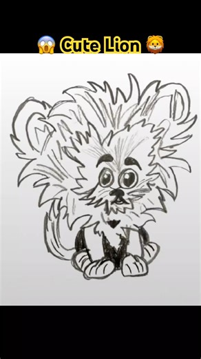 How To Draw a Cute Lion 🦁 #trending #viral #shorts