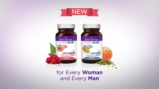 Introducing New Chapter’s NEW multivitamins for men & women age 55 , expertly formulated with a unique plant-nutrient called Astaxanthin for extra immune support. To learn more about our one-daily fermented multivitamins—so gentle you can even take them on an empty stomach, visit: Women's 55 https://goo.gl/FnX5dK Men's 55 https://goo.gl/c9hARv #newchaptervitamins #fermented | New Chapter