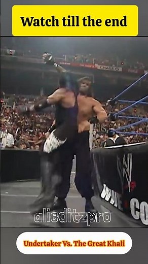 The Undertaker vs The Great Khali | Epic WWE Showdown | Full Match Highlights‪@AliEditzPro‬