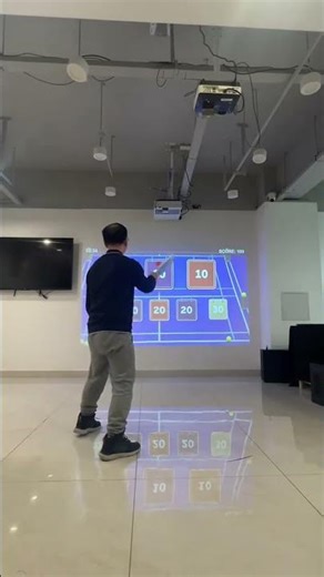 Indoor Interactive Projection System for Pickleball Sports