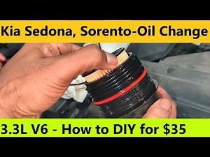 Oil Change - 2017-2021 Kia Sedona, Sorento, Santa Fe 3.3L V6
