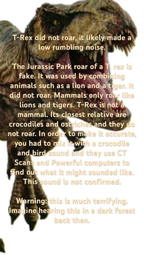 Jurassic Park's T-Rex sound misconception and what the real one might have sounded like