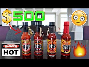 CRAZY $500 DRINKING HOT SAUCE CHALLENGE!!! World's Hottest Pepper Extract (DO NOT TRY THIS!!)