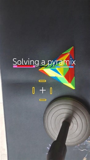 SOLVING THE PYRAMIX ✨️ #pyramix #solver #puzzle #shorts #rubikscube