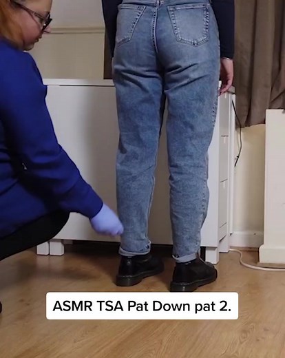 * ASMR * TSA Pat Down pat 2. #tingles #tsapatdown #asmrvideo #asmrtiktoks #asmrbyaurora #asmrsounds #asmr #asmr_tingles #tsa