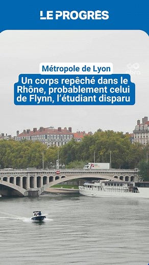 🚨 Un corps a été repêché dans les eaux du Rhône, ce jeudi vers 13 heures à la hauteur d’Oullins-Pierre-Bénit. Selon les informations du Progrès, les premières constatations permettent de penser qu’il s’agit de Flynn Ganneval, cet étudiant de l’EM Lyon qui avait disparu fin octobre à Lyon dans le quartier de la Confluence (2e). | Le Progrès