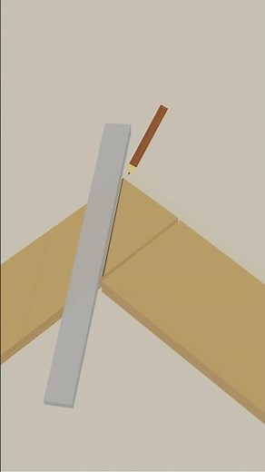 Astuce : découper 2 planches en bois de largeur différente en angle droit - Tuto Lecointravaux.com