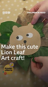 🦁 Create an adorable lion picture using leaves - the perfect Summer holiday craft! 💛 You’ll need: • Clean leaves in different colours • Brown paper • White paper • Black paper • Scissors • Glue • A black marker pen Method: 1. Draw the shape of your lion’s face on the brown paper. 2. Draw ears on another piece of brown paper. 3. Adults only: cut out the face shape and ears. 4. Draw two small ovals on white paper and two smaller circles on black paper for the eyes and pupils. 5. Draw your lion’s