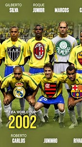 squad National Brazil Fifa World Cup 2002🇧🇷 #Premierleague #Uefachampionsleague #Football #Legends #Laliga #SerieA #Bundesliga #Eredivisie | Starting Football