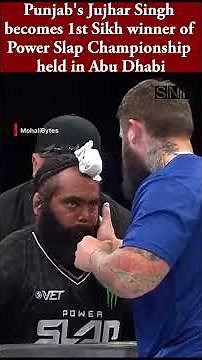 Punjab's Jujhar Singh becomes first Sikh winner of Power Slap Championship held in Abu Dhabi