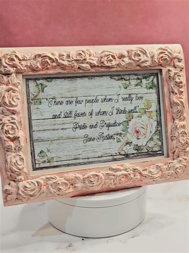 Romantic Pink Picture Frame - Etsy