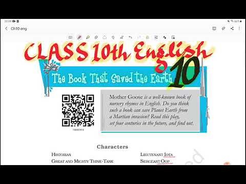 Class10th English chapter 10 The Book that Saved the Earth part 1 with word meanings