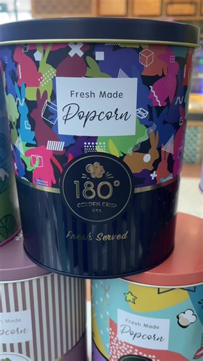 Lovely tins for Popcorn #foodie #fyp #delicious