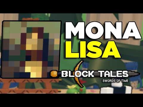 How to Paint MONA LISA in Block Tales DEMO 5 (Secret Badge)