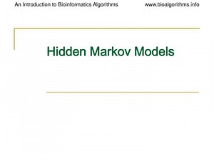 Hidden Markov Models - SlideServe
