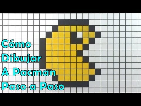 Cómo Dibujar a Pacman en 8-bit o Pixel Art! TUTORIAL PASO A PASO