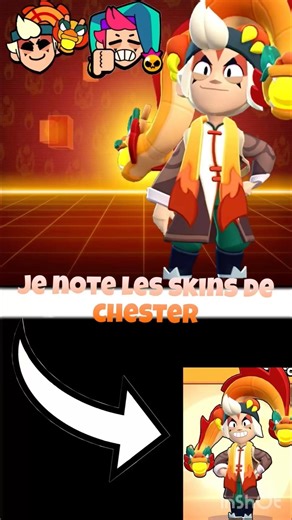 Je note les skins de Chester : #brawlstars #chester