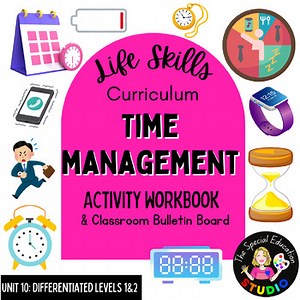Time Management Worksheet  BUNDLE Activities morning work autism Life Skills