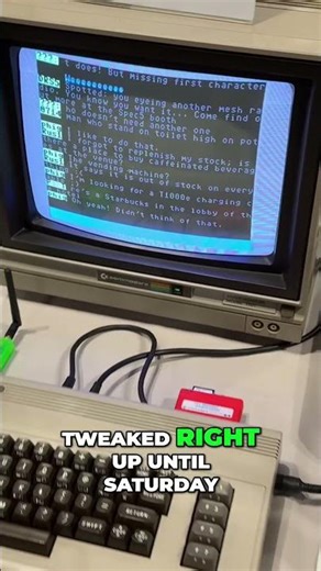 Meshtastic on Commodore 64: Modern Tech Meets Retro #shorts