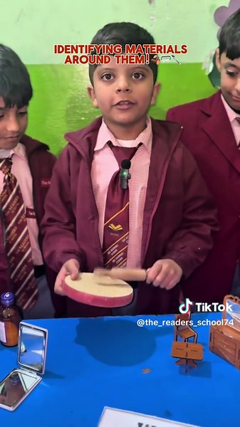 In today’s activity our young explorers 🧑🏻‍🎓learned about materials the substances used to make different objects. By observing items like wood, plastic, metal, and clay, they discovered how every object around us is made from a specific material. Activities like these build curiosity, observation skills, and real-world understanding.👏🏻✌🏻 #materials #learn #focus #creative #future