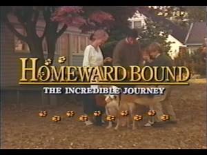 Homeward Bound the Incredible Journey 1993 vhs trailer