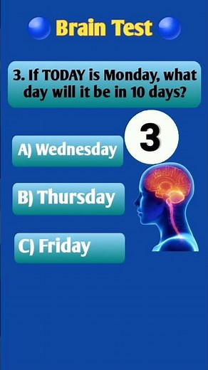 Brain Test Quiz | Only Geniuses Can Solve These Tricky Questions! #braintest #quizchallenge #quiz