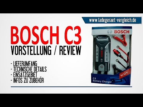 BOSCH C3 Ladegerät Test & Vorstellung - 6V / 12V Kleinlader für Motorrad und Pkw