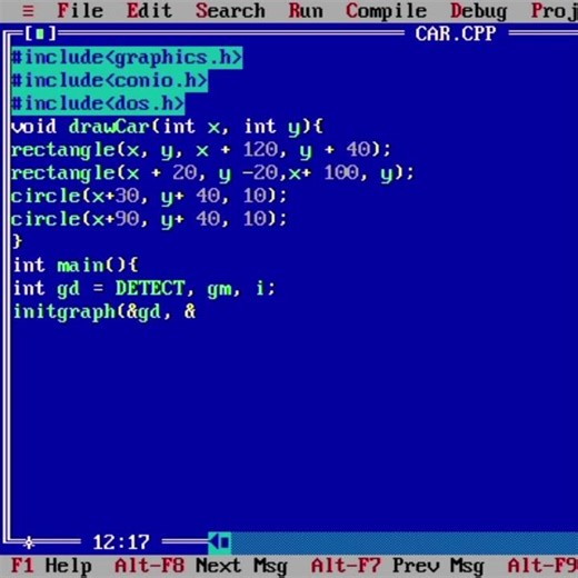 Graphics Design In C program #coding #graphics #programming #cprogramming #shorts