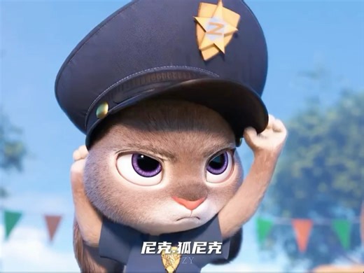 “尼克狐尼克 你被捕了”《疯狂动物城》 #疯狂动物城